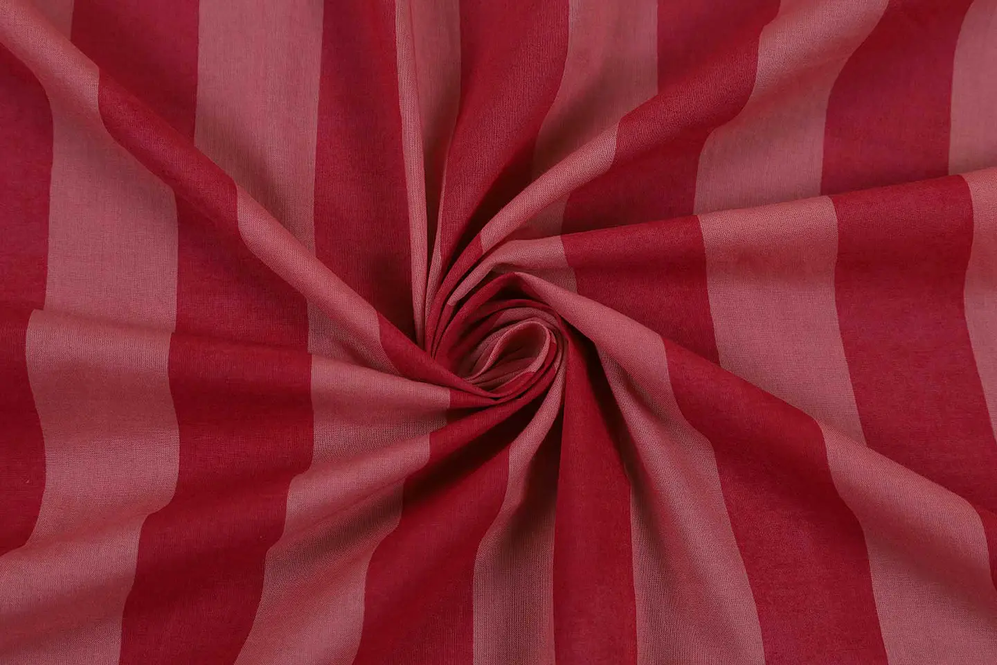Algodón Cambric de Rayas Rosas y Rojas 1