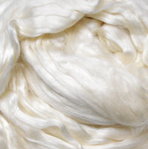 Fibra de Seda Mulberry Natural