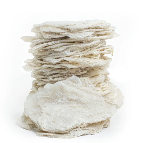 Capullos de Seda Eri Naturales para Hilado Artesanal – 1 kg