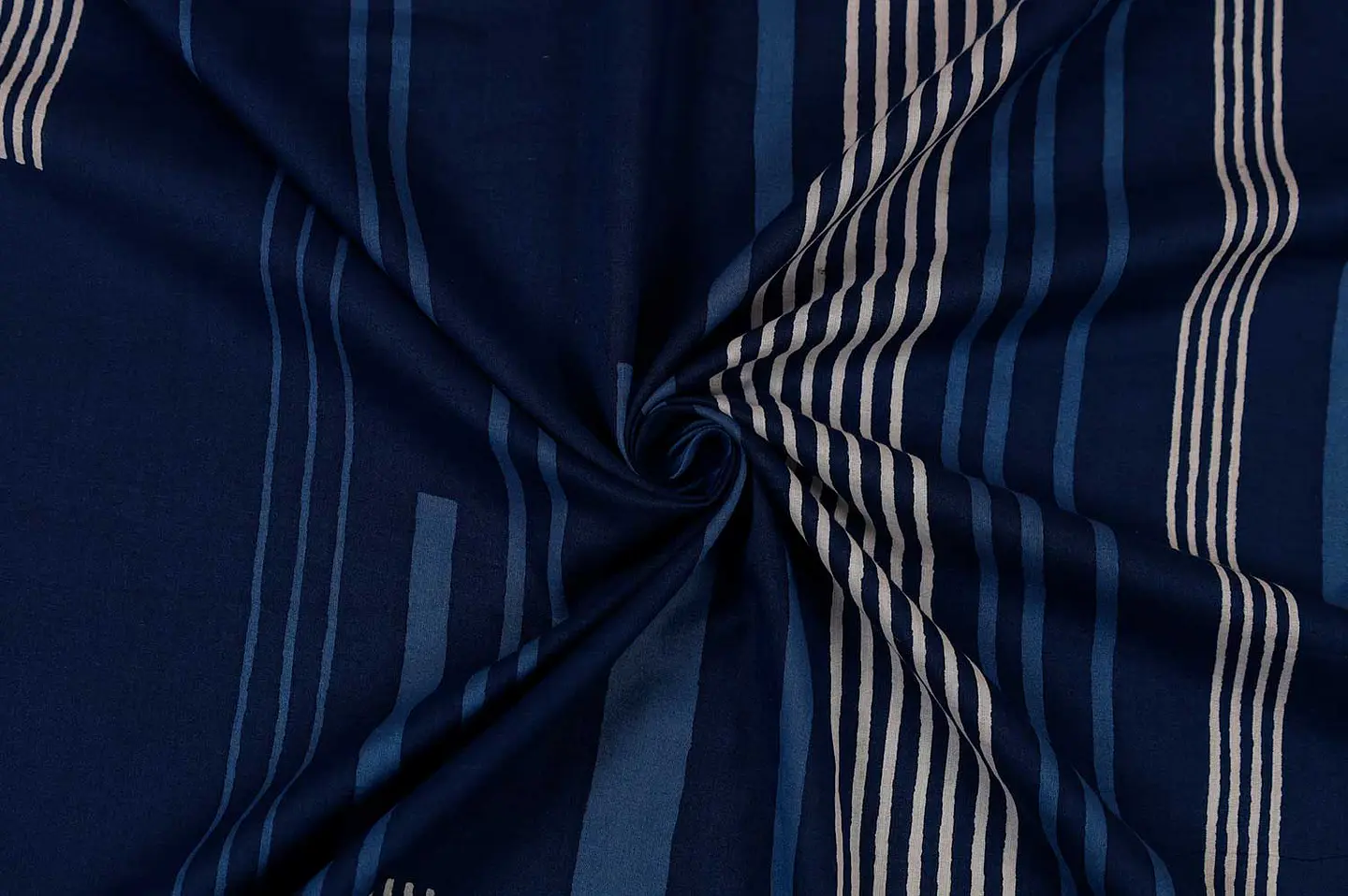 Algodón Mulmul Estampado Azul 1