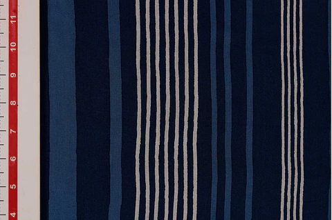 Algodón Mulmul Estampado Azul