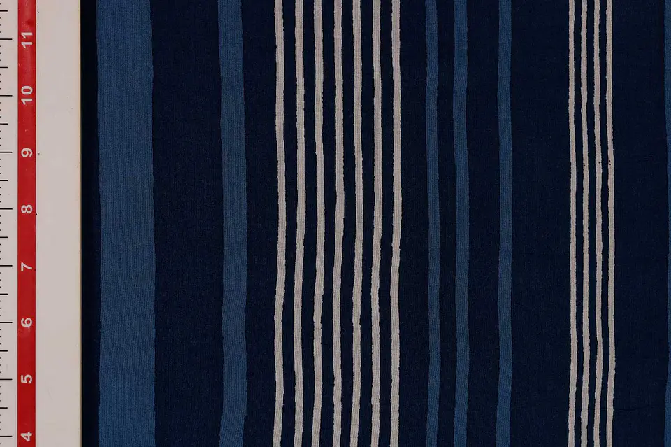 Algodón Mulmul Estampado Azul 2