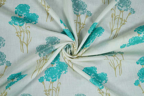 Algodón Voile Estampado Blanco