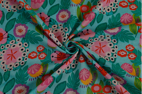 Algodón Voile Estampado Multicolor