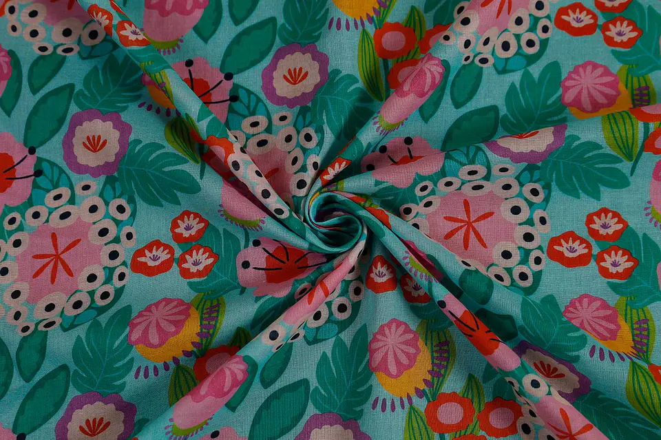 Algodón Voile Estampado Multicolor 1