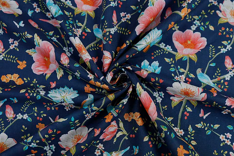 Algodón Voile Estampado Multicolor
