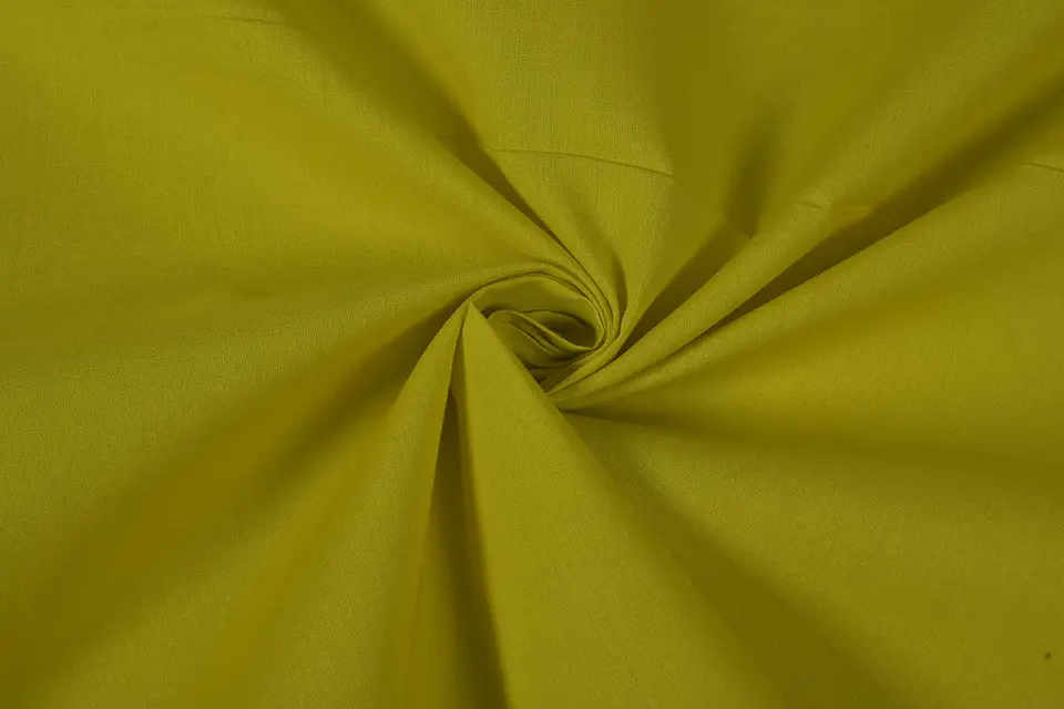 Tela de Algodón Cambric Liso – Verde Oliva Claro 1