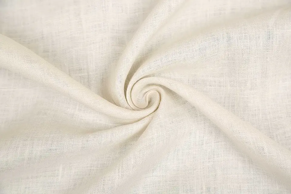 Tela de Lino 100% Natural Liso – Blanco Marfil 1