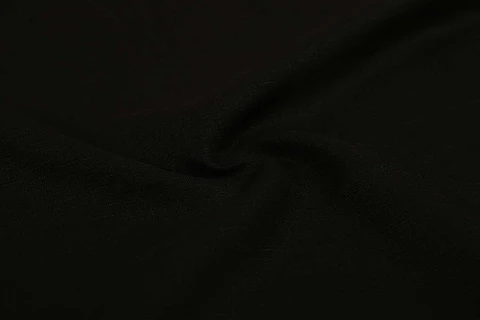 Tela de Lino 100% Natural Liso – Negro