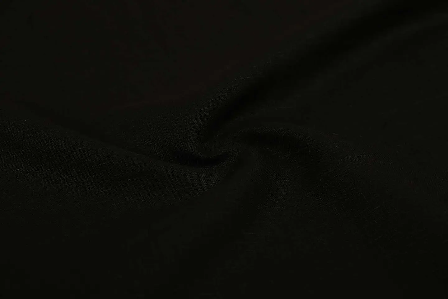 Tela de Lino 100% Natural Liso – Negro 1