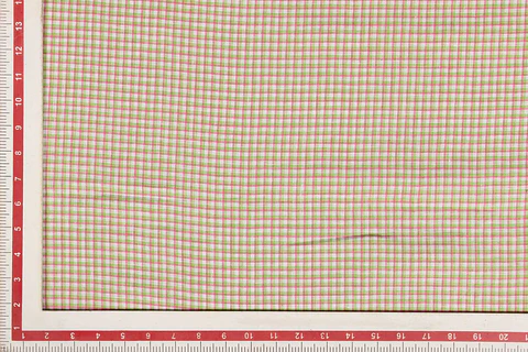 Tela de Lino 100% Natural a Cuadros – Multicolor Artesanal