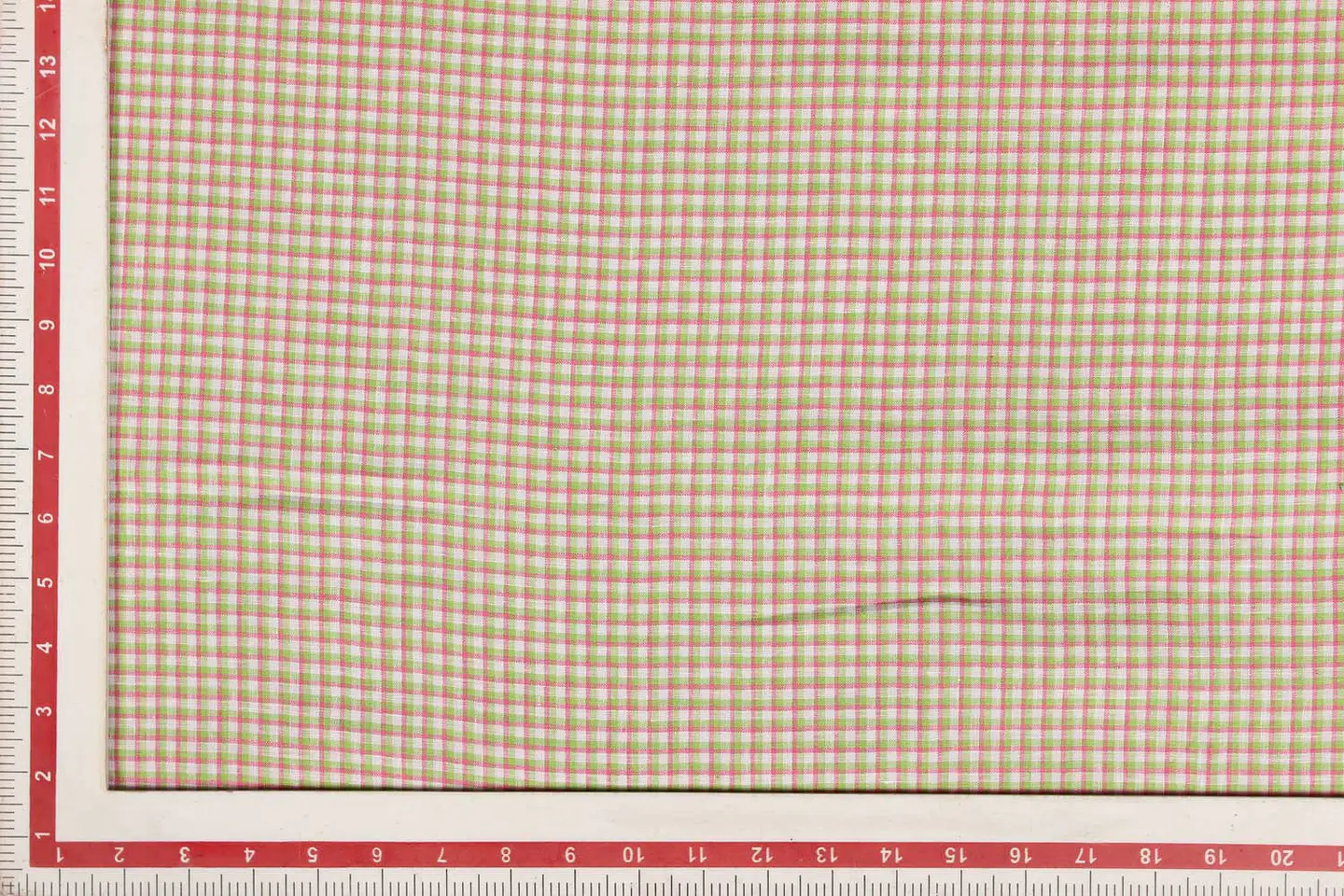 Tela de Lino 100% Natural a Cuadros – Multicolor Artesanal 2