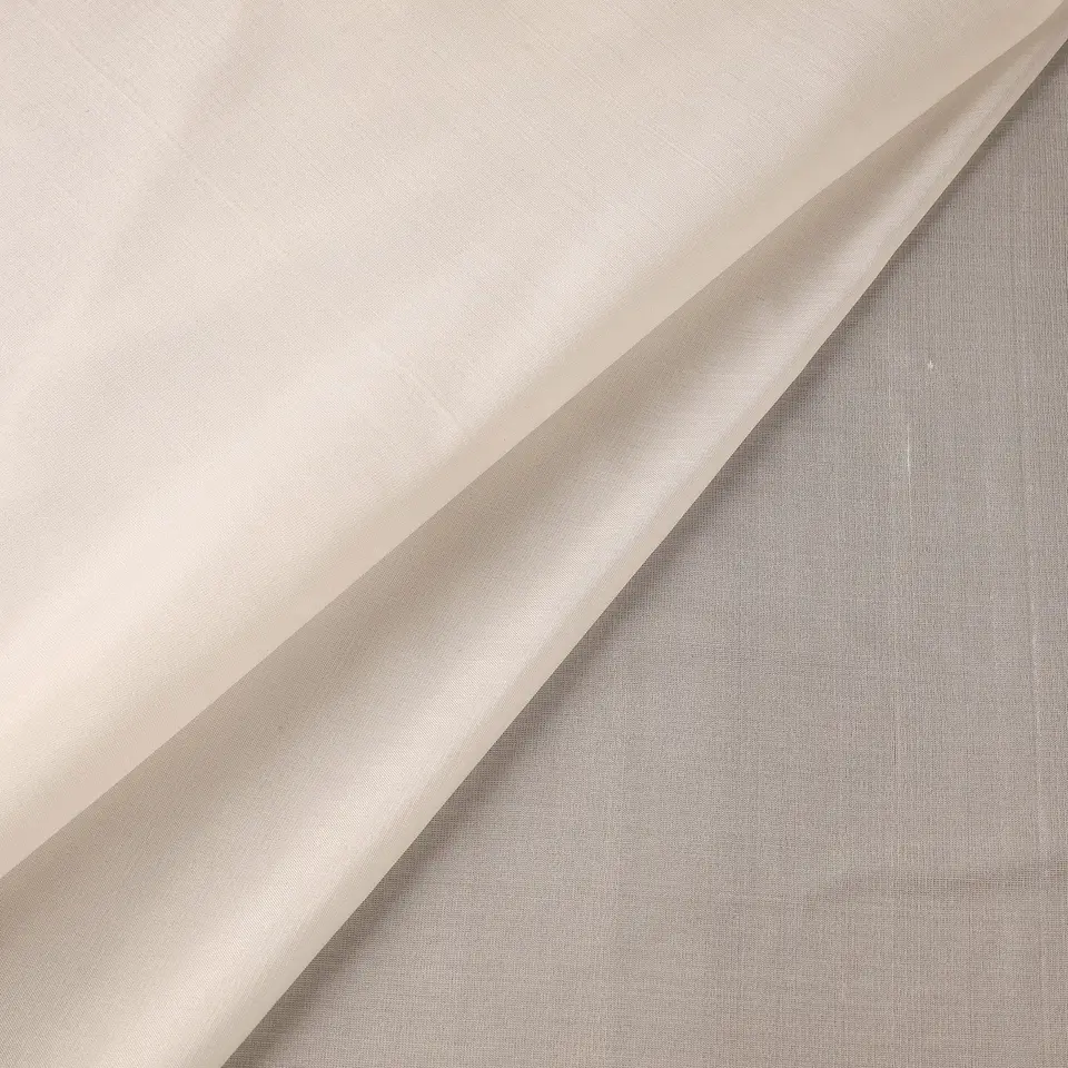 Tela de Seda 100% Natural Lisa – Blanco Perla 2