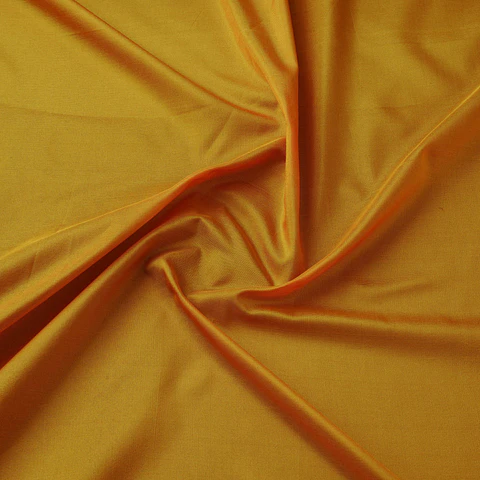 Tela de Seda 100% Natural Lisa – Naranja Ámbar