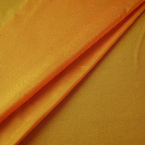 Tela de Seda 100% Natural Lisa – Naranja Ámbar