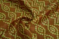 Tela de Seda Chanderi 100% Natural Estampada – Café (Bandhani) - thumbnail 1