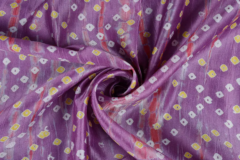 Tela de Seda Dupion 100% Natural Estampada – Multicolor 1