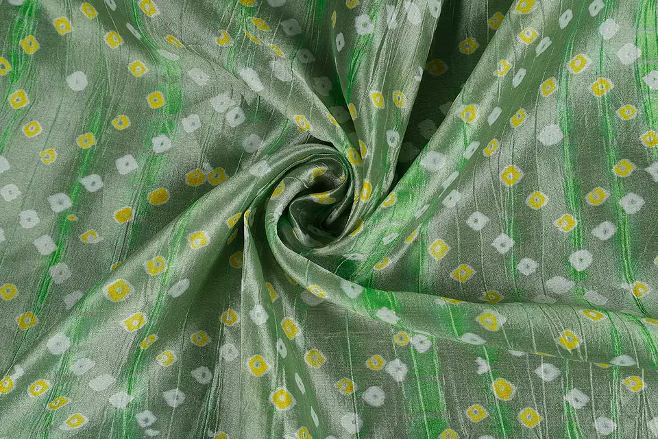 Tela de Seda Dupion 100% Natural Estampada – Multicolor (Diseño 2) 1