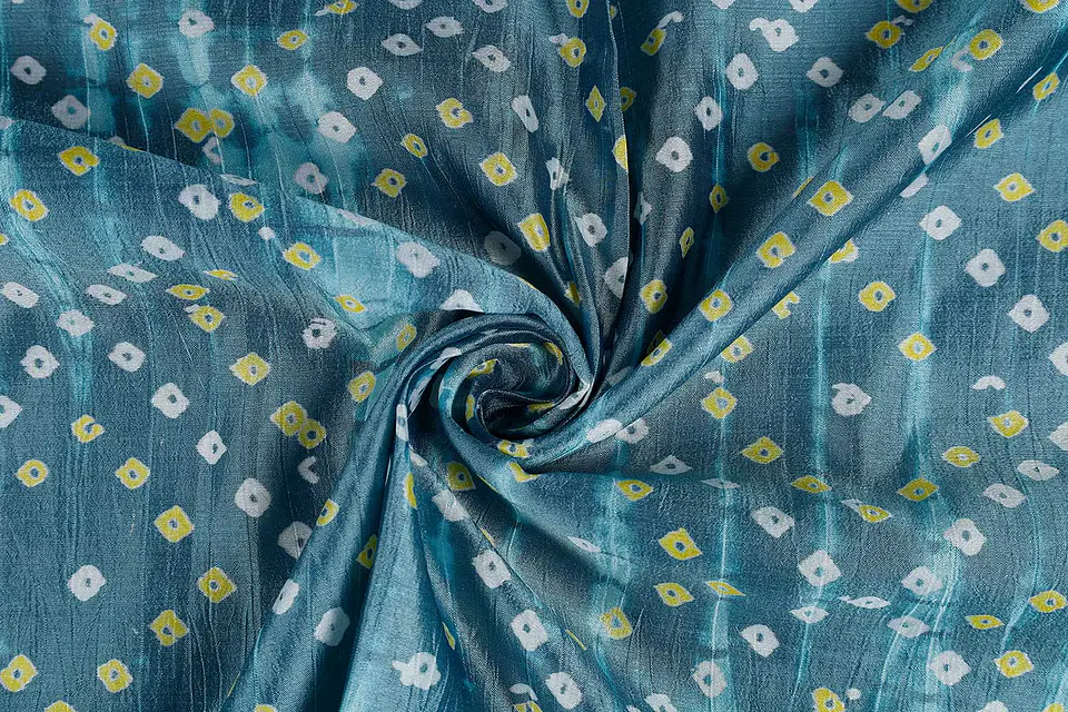 Tela de Seda Dupion 100% Natural Estampada – Multicolor (Diseño 3) 1
