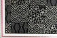 Tela de Seda Dupion 100% Natural Estampada en Bloques – Negro y Blanco Hueso - Miniatura 2