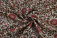 Tela de Seda Tussar 100% Natural Estampada en Bloques – Rosa y Verde - thumbnail 1
