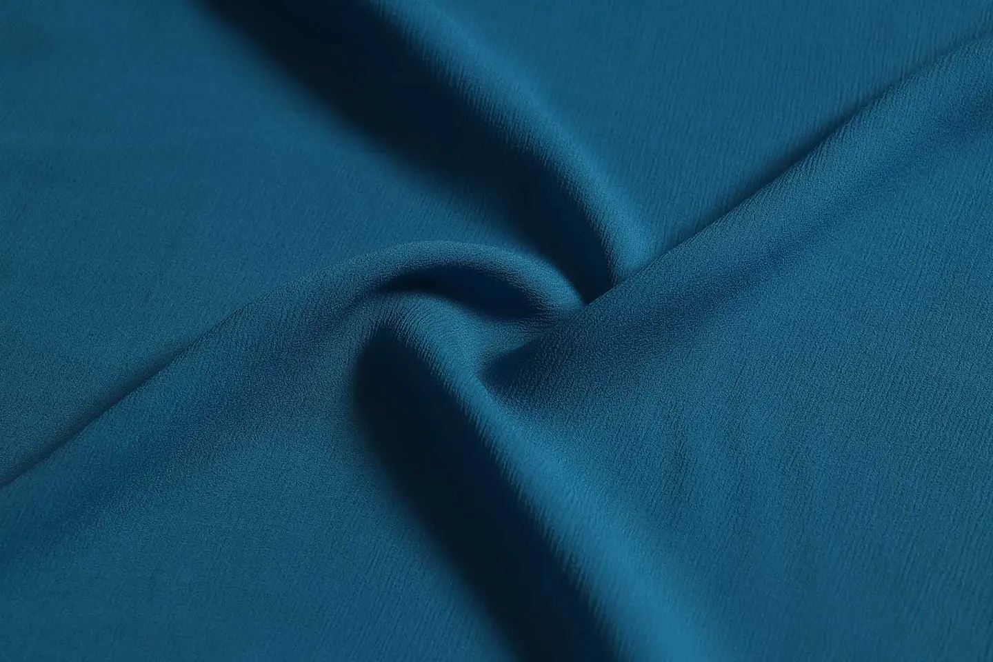 Tela de Seda Chifón Natural Arrugada – Azul 1