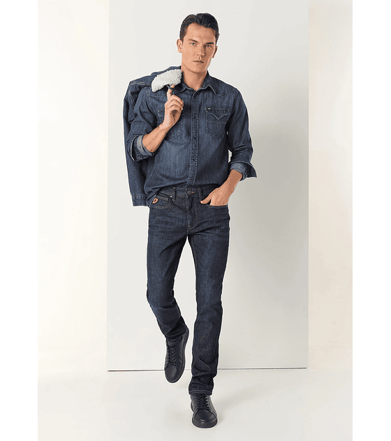 LOIS BRAND - FORD-BROWN SLIM JEANS DARK