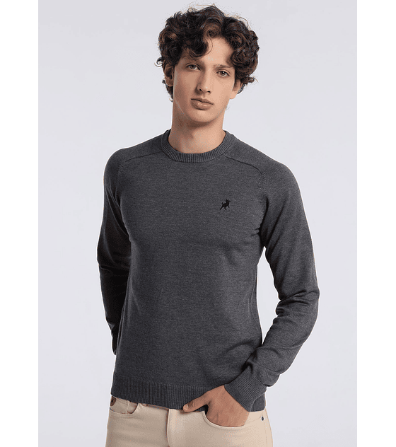 LOIS BRAND - SAPEL-CORFU JERSEY BASICO CINZENTO ESCURO