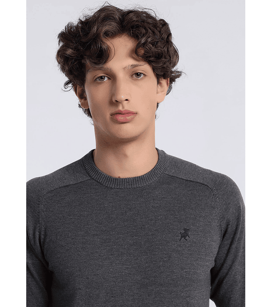 LOIS BRAND - SAPEL-CORFU JERSEY BASICO CINZENTO ESCURO