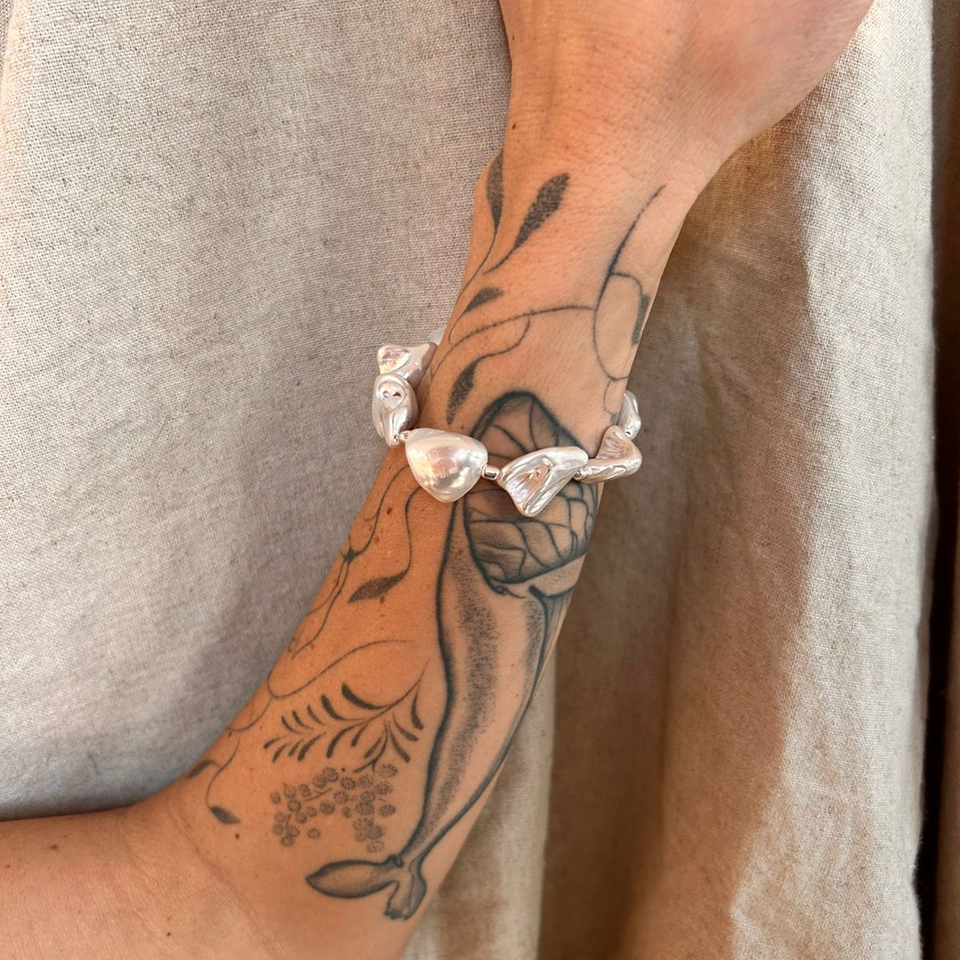 Pulsera perlas irregulares 1