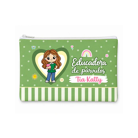 Estuches personalizados educadora de párvulos 