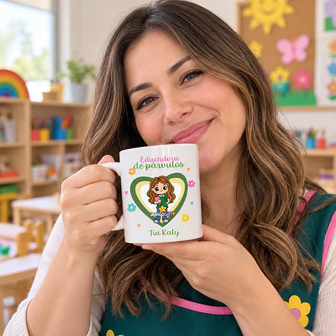 Tazón personalizado educadora de párvulos 
