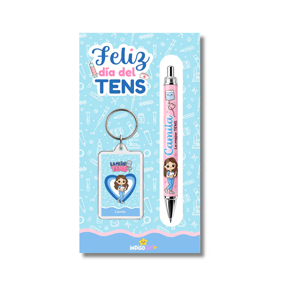 Set llavero + lápiz TENS 1