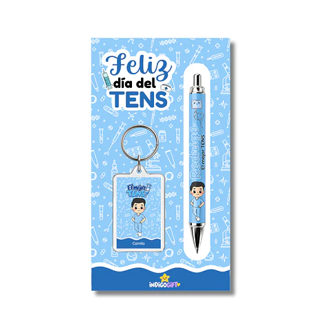Set llavero + lápiz TENS varón 