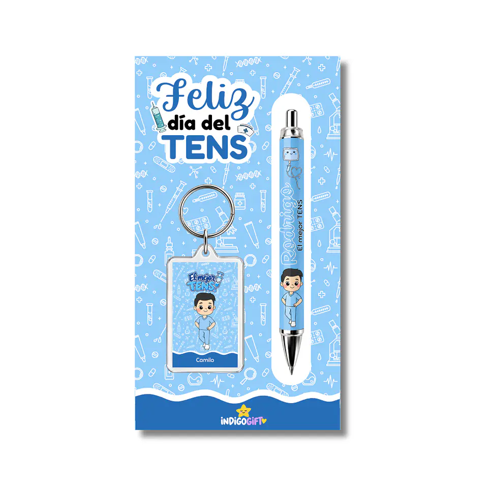 Set llavero + lápiz TENS varón  1