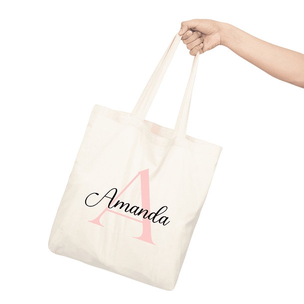 Tote bag nombre + inicial