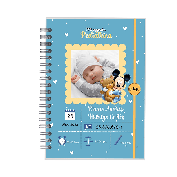 Agenda pediátrica Micky y osito 1