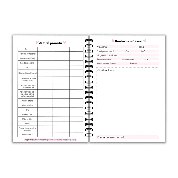 Agenda prenatal sweet home 12