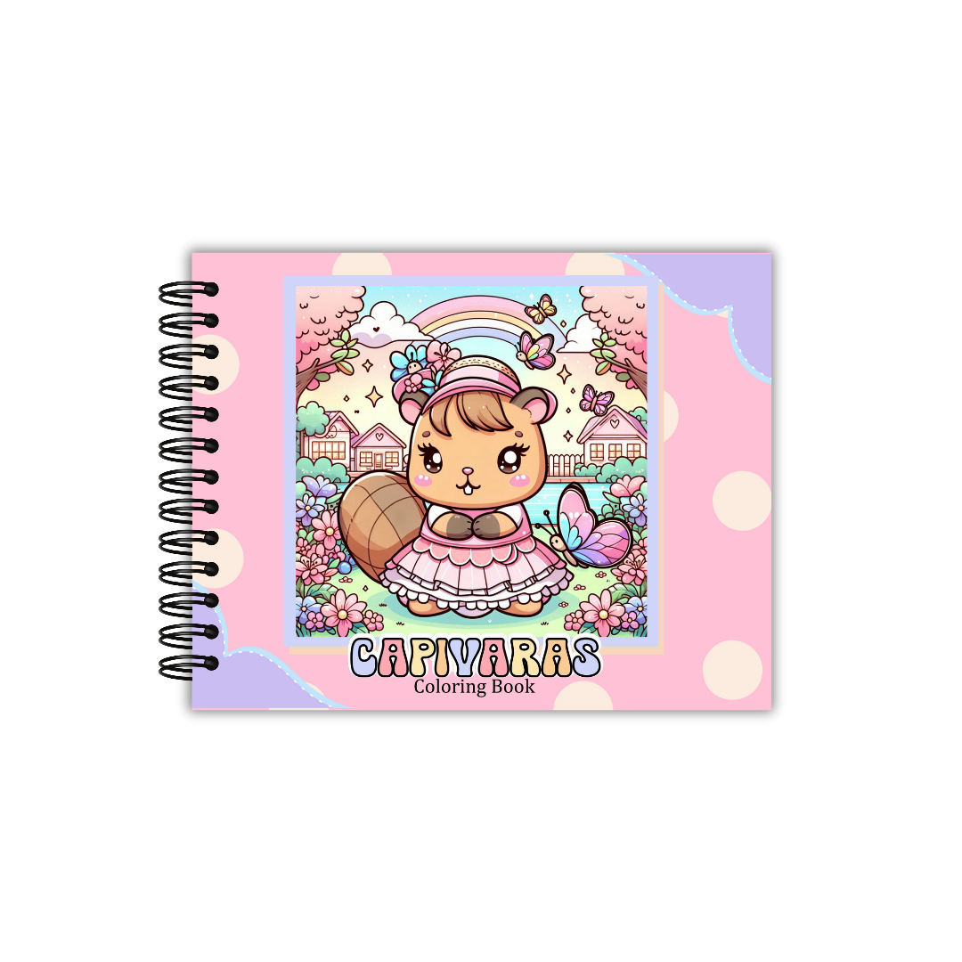 Libro colorear capibara