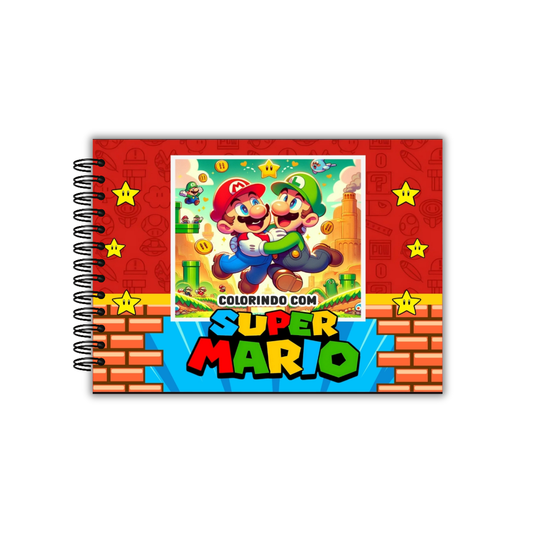 Libro de colorear mario bross