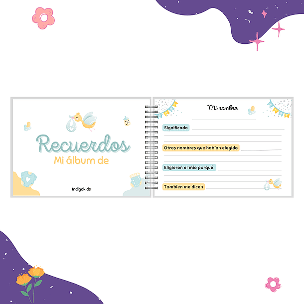 Pack de recuerdos elefantito 8