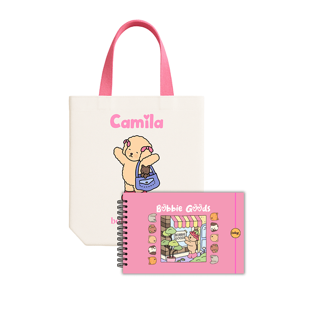 set 2 bobbie goods totebag + libro de colorear