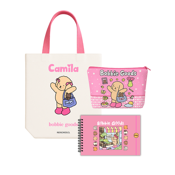 Set 3 bobbie goods Totebag+ libro + Maxi estuche