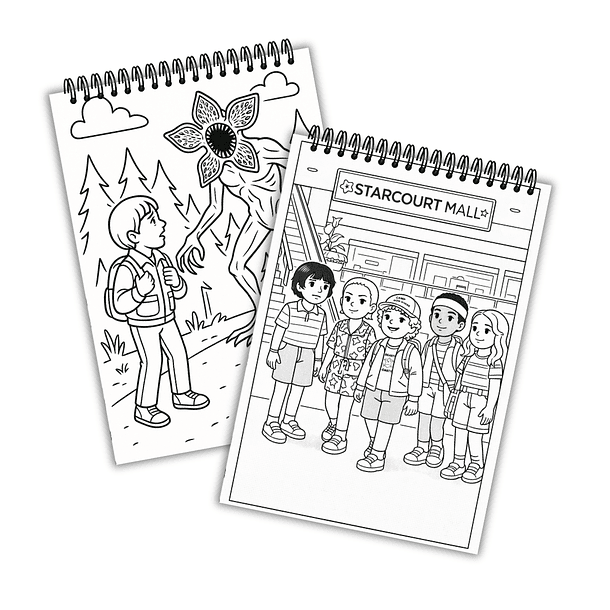 Libro para colorear Stranger things  3