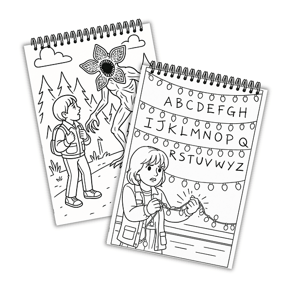 Libro para colorear Stranger things  4