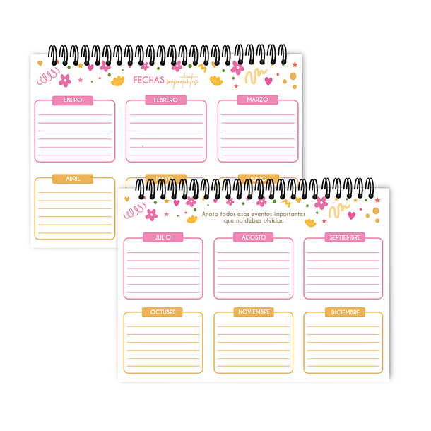 planner semanal cosas increíbles 2