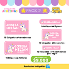 Pack 2 etiquetas escolares 1