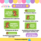 Pack 3 etiquetas escolares 1