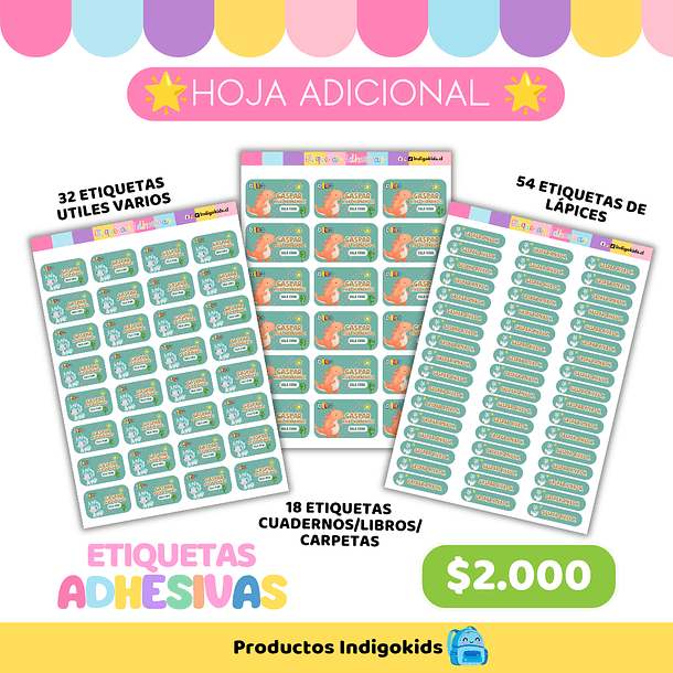 Etiquetas adicionales