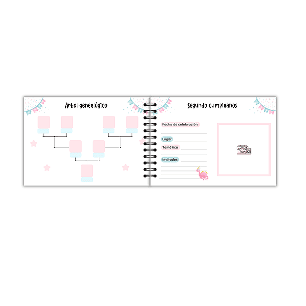 Álbum de recuerdos safari aerostático niña 6